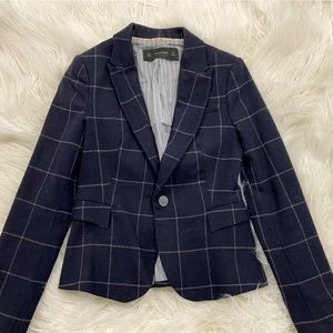 Zara Windowpane Blazer